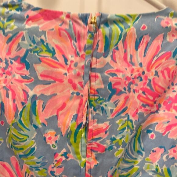 Lilly Pulitzer Roni Short Sleeve Stretch Mini Dress in Blue Peri.Size 0 - Picture 10 of 16